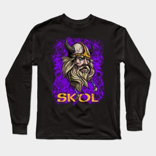 Skol Shirt Nordic Scandinavian Viking Long Sleeve T-Shirt